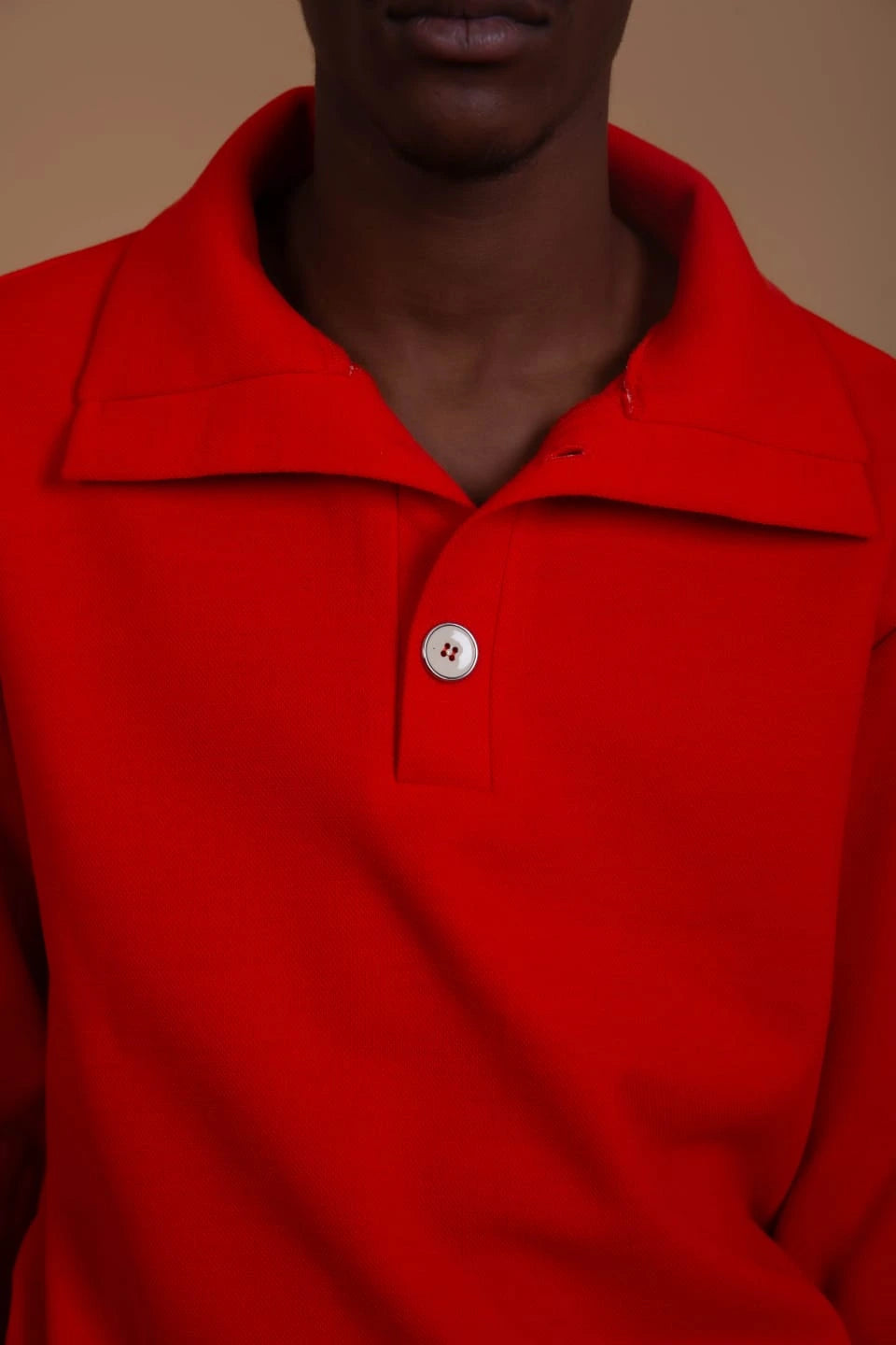 Althea — Polo orange maille piquée