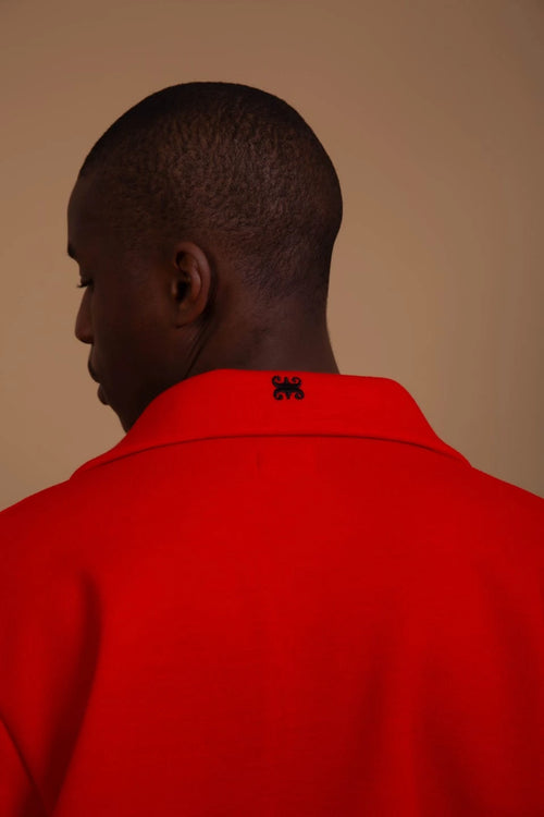 Althea — Polo orange maille piquée